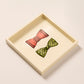 EMPTY TRAY WITH TWO BOW TIES
