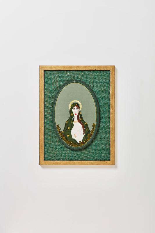 CUADRO VIRGEN MARÍA MANTO VERDE | CVM02_B.jpg