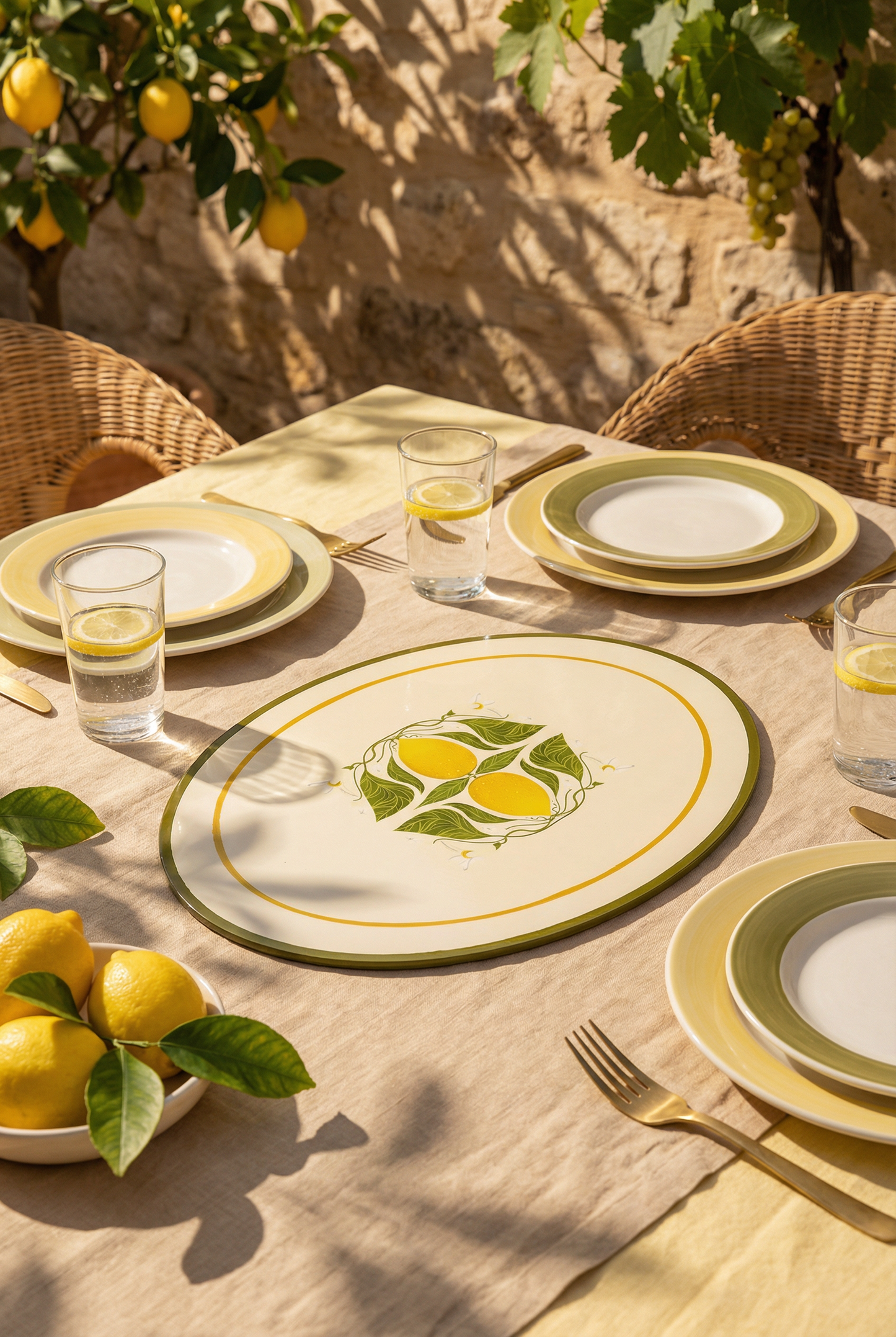 MANTEL INDIVIDUAL LIMONES